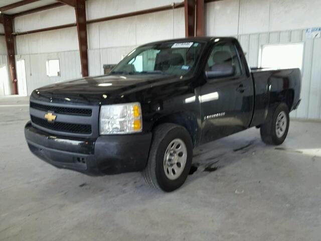 1GCEC14X38Z246817 - 2008 CHEVROLET SILVERADO BLACK photo 2