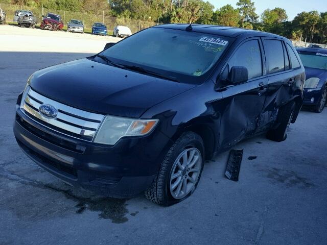 2FMDK36C58BA81808 - 2008 FORD EDGE SE BLACK photo 2