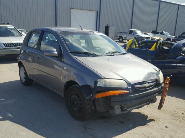 KL1TD66677B793965 - 2007 CHEVROLET AVEO BASE Srebrny zdjęcie 1