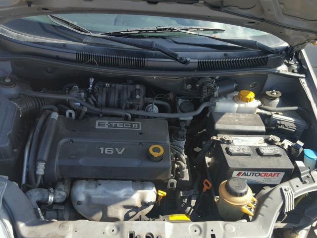 KL1TD66677B793965 - 2007 CHEVROLET AVEO BASE Srebrny zdjęcie 7
