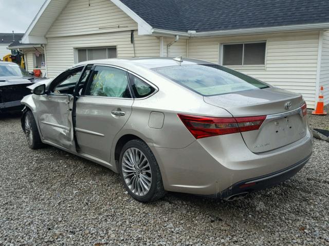 4T1BK1EB8GU211755 - 2016 TOYOTA AVALON XLE BEIGE photo 3