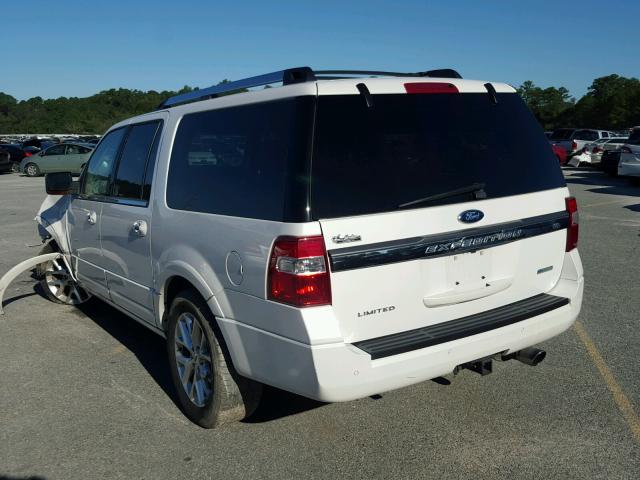 1FMJK1KT3FEF36086 - 2015 FORD EXPEDITION WHITE photo 3