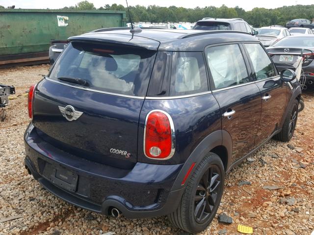 WMWZC3C57BWL80233 - 2011 MINI COOPER S C BLUE photo 4