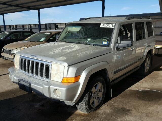 1J8HH48K67C547400 - 2007 JEEP COMMANDER SILVER photo 2