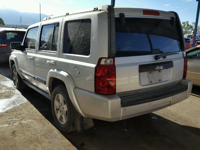 1J8HH48K67C547400 - 2007 JEEP COMMANDER SILVER photo 3