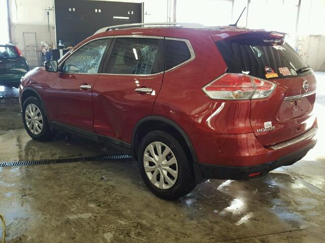 KNMAT2MV8GP617273 - 2016 NISSAN ROGUE S RED photo 3