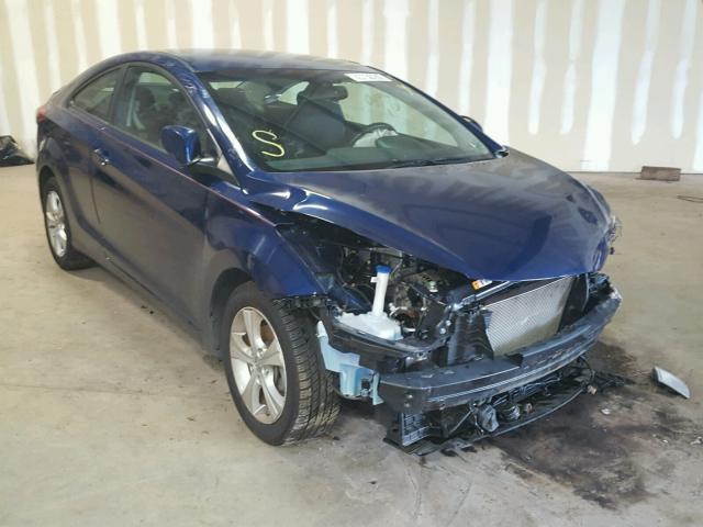 KMHDH6AEXDU011525 - 2013 HYUNDAI ELANTRA CO BLUE photo 1