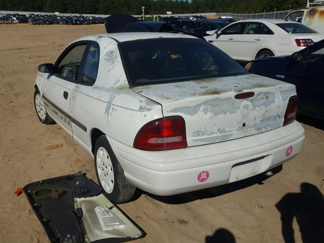 1B3ES22C2VD208188 - 1997 DODGE NEON BASE WHITE photo 3