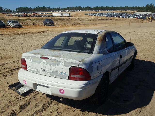 1B3ES22C2VD208188 - 1997 DODGE NEON BASE WHITE photo 4