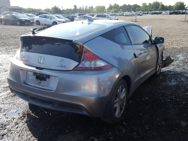 JHMZF1D65BS000690 - 2011 HONDA CR-Z EX SILVER photo 4