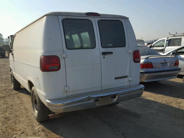 2B7HB21Y5SK506356 - 1995 DODGE RAM VAN WHITE photo 3