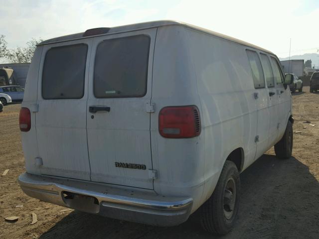 2B7HB21Y5SK506356 - 1995 DODGE RAM VAN WHITE photo 4