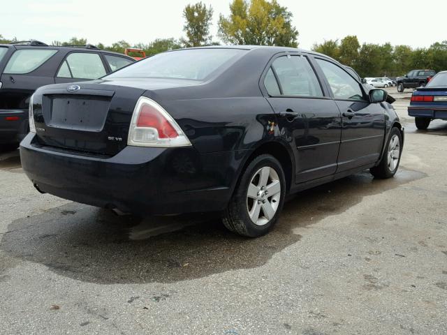 3FAFP07146R120354 - 2006 FORD FUSION BLACK photo 4