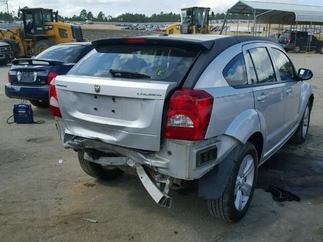 1B3CB3HA2AD588002 - 2010 DODGE CALIBER MA SILVER photo 4