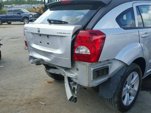 1B3CB3HA2AD588002 - 2010 DODGE CALIBER MA SILVER photo 9