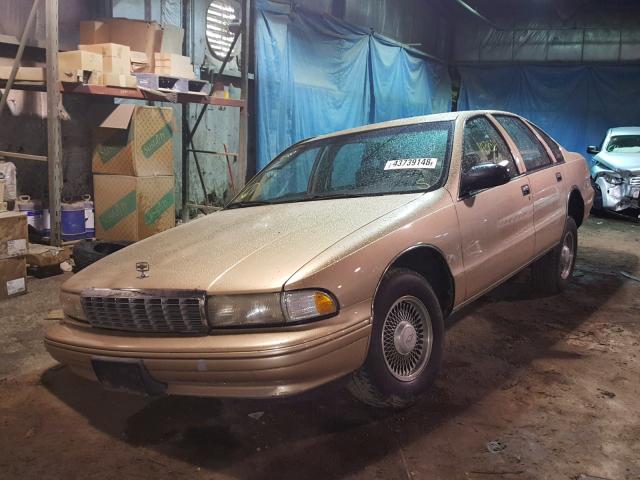 1G1BL52W7SR129682 - 1995 CHEVROLET CAPRICE CL 金色 照片 2