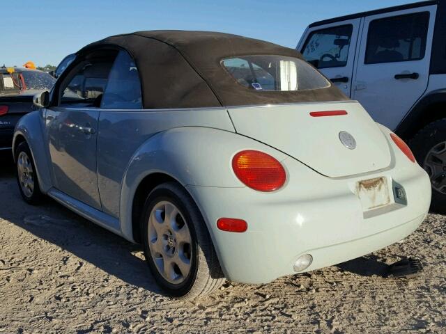 3VWCK21Y53M320064 - 2003 VOLKSWAGEN NEW BEETLE Mavi foto 3
