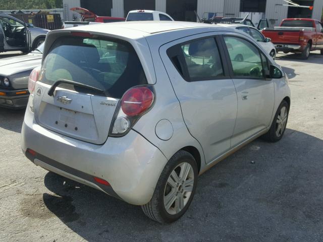 KL8CD6S99DC534255 - 2013 CHEVROLET SPARK 1LT SILVER photo 4