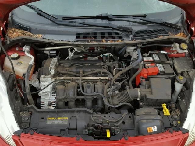 3FADP4EJ7BM159500 - 2011 FORD FIESTA RED photo 7