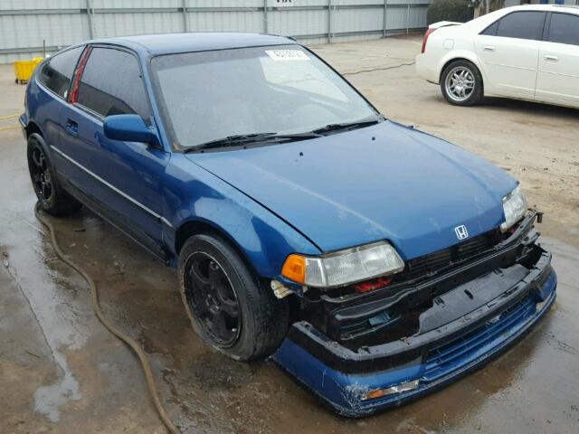 JHMED8365LS004853 - 1990 HONDA CIVIC CRX BLUE photo 1