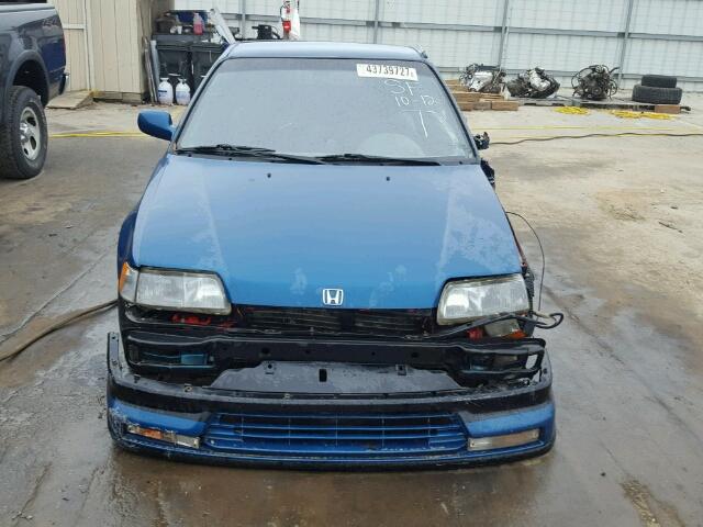 JHMED8365LS004853 - 1990 HONDA CIVIC CRX BLUE photo 10