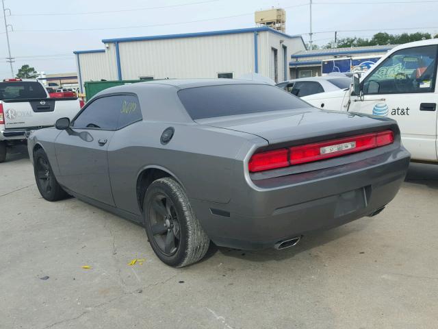 2B3CJ4DG5BH596800 - 2011 DODGE CHALLENGER GRAY photo 3