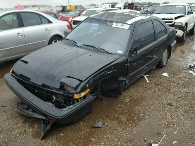 JH4DA3352GS006452 - 1986 ACURA INTEGRA LS BLACK photo 2