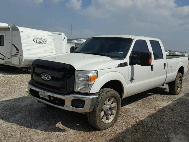 1FT8W3BT5CEA15885 - 2012 FORD F350 SUPER WHITE photo 2