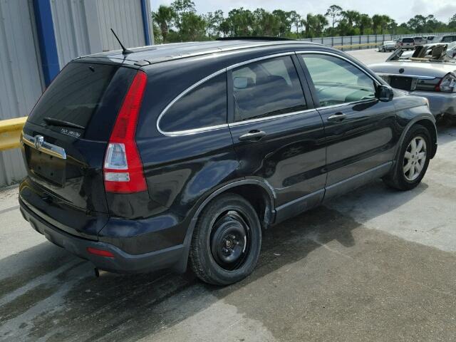 JHLRE48537C041718 - 2007 HONDA CR-V EX BLACK photo 4