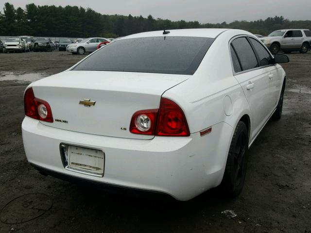 1G1ZG57B49F223314 - 2009 CHEVROLET MALIBU LS WHITE photo 4