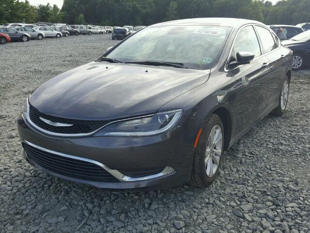 1C3CCCAB7FN706761 - 2015 CHRYSLER 200 LIMITE GRAY photo 2