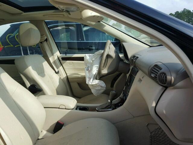 WDBRF54H26A845906 - 2006 MERCEDES-BENZ C GENERATI BLACK photo 5