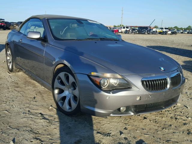 WBAEK13537CN80668 - 2007 BMW 650 I SILVER photo 1