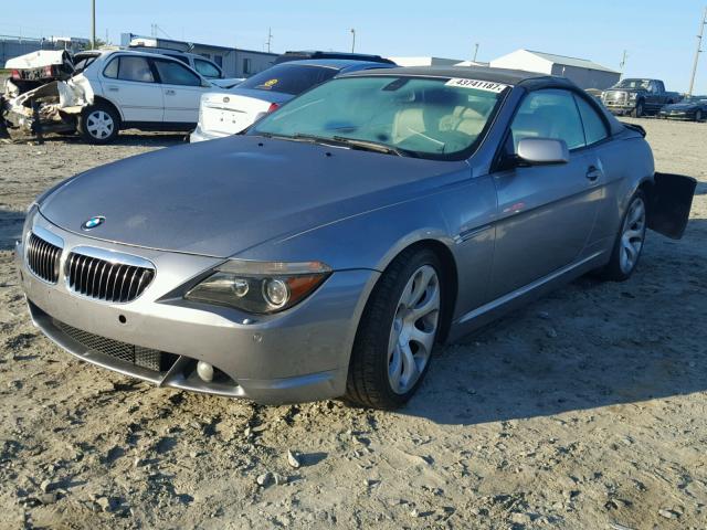 WBAEK13537CN80668 - 2007 BMW 650 I SILVER photo 2