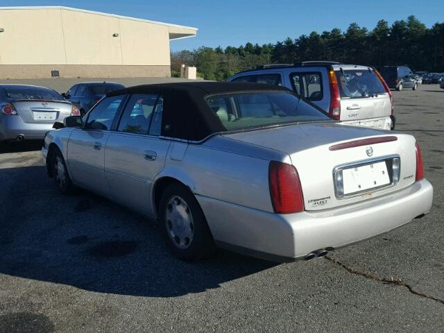 1G6KD54YX2U291888 - 2002 CADILLAC DEVILLE GRAY photo 3