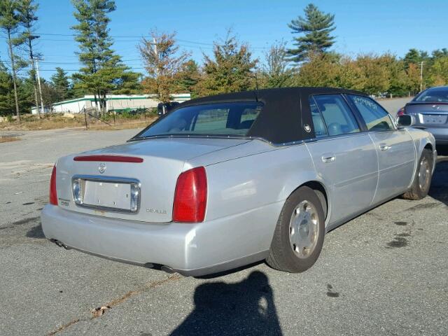 1G6KD54YX2U291888 - 2002 CADILLAC DEVILLE GRAY photo 4