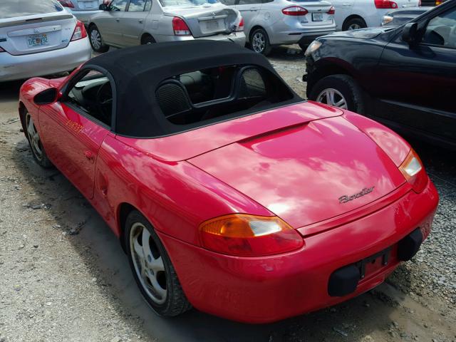 WP0CA2980XU626178 - 1999 PORSCHE BOXSTER RED photo 3