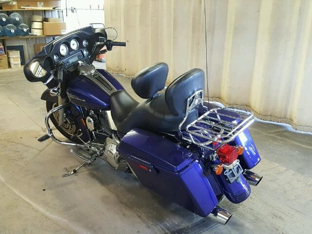 1HD1KBW126Y646448 - 2006 HARLEY-DAVIDSON FLHXI BLUE photo 3