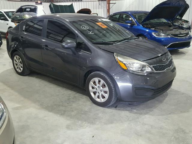 KNADN4A38C6060514 - 2012 KIA RIO EX GRAY photo 1