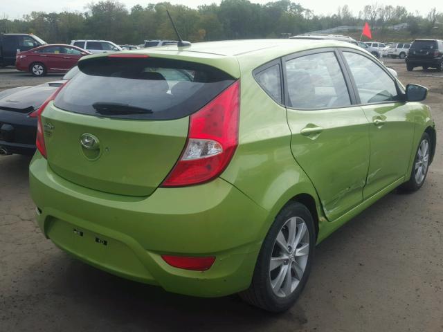 KMHCU5AE7CU020635 - 2012 HYUNDAI ACCENT GLS GREEN photo 4