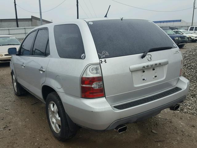 2HNYD18244H504551 - 2004 ACURA MDX SILVER photo 3