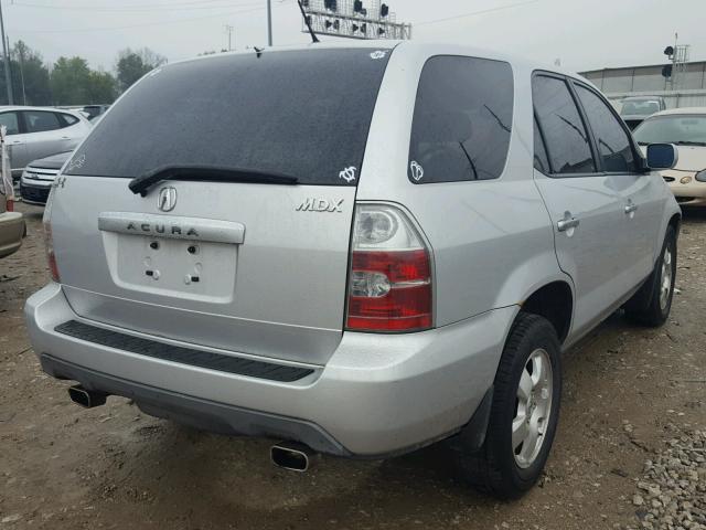 2HNYD18244H504551 - 2004 ACURA MDX SILVER photo 4