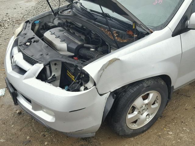 2HNYD18244H504551 - 2004 ACURA MDX SILVER photo 9