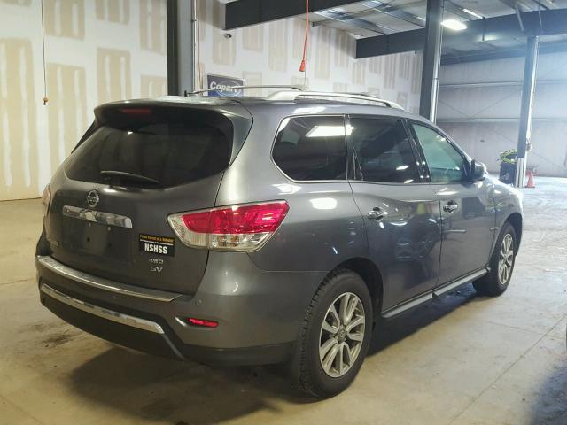 5N1AR2MM4FC634093 - 2015 NISSAN PATHFINDER GRAY photo 4