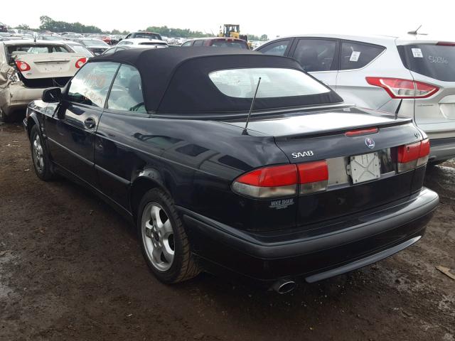 YS3DF75K617005840 - 2001 SAAB 9-3 SE BLACK photo 3