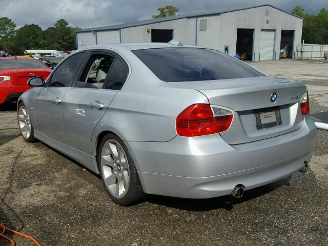 WBAVB73597VH22810 - 2007 BMW 335 SILVER photo 3