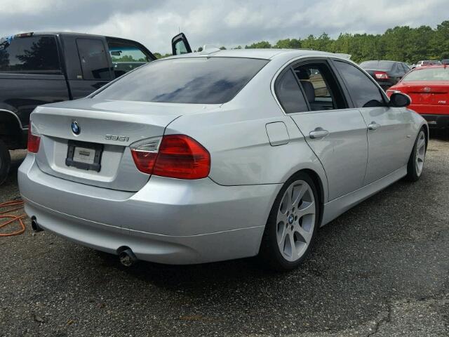 WBAVB73597VH22810 - 2007 BMW 335 SILVER photo 4