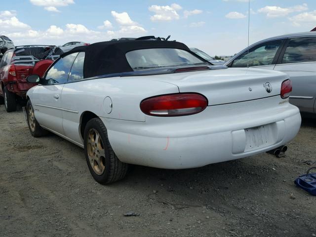 3C3EL55H6XT570479 - 1999 CHRYSLER SEBRING JX WHITE photo 3