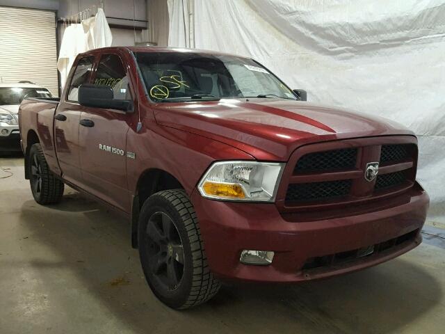 1C6RD7FT7CS221102 - 2012 DODGE RAM 1500 S RED photo 1