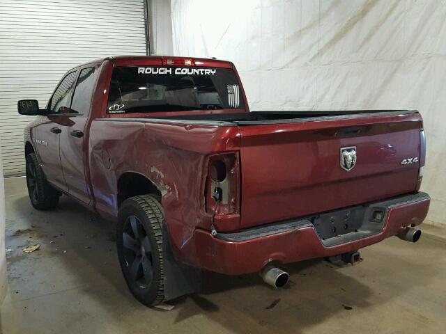 1C6RD7FT7CS221102 - 2012 DODGE RAM 1500 S RED photo 3